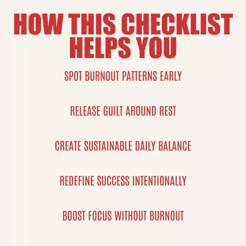 The Anti-Toxic Productivity Checklist – Identify Signs of Toxic Productivity, Balance Work & Rest, Sustainable Success Digital Checklist