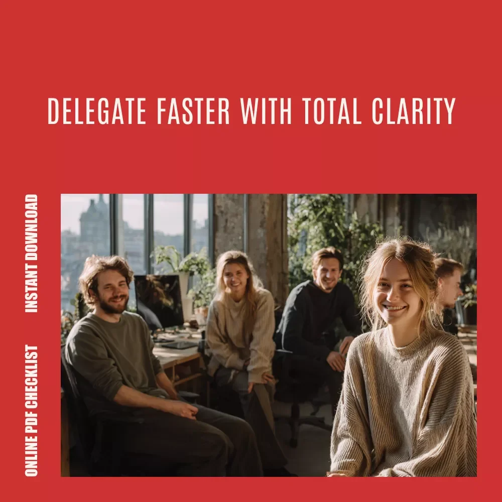 The “Delegate Like a Boss” Checklist | How to Delegate Tasks with Confidence, Productivity & Team Clarity