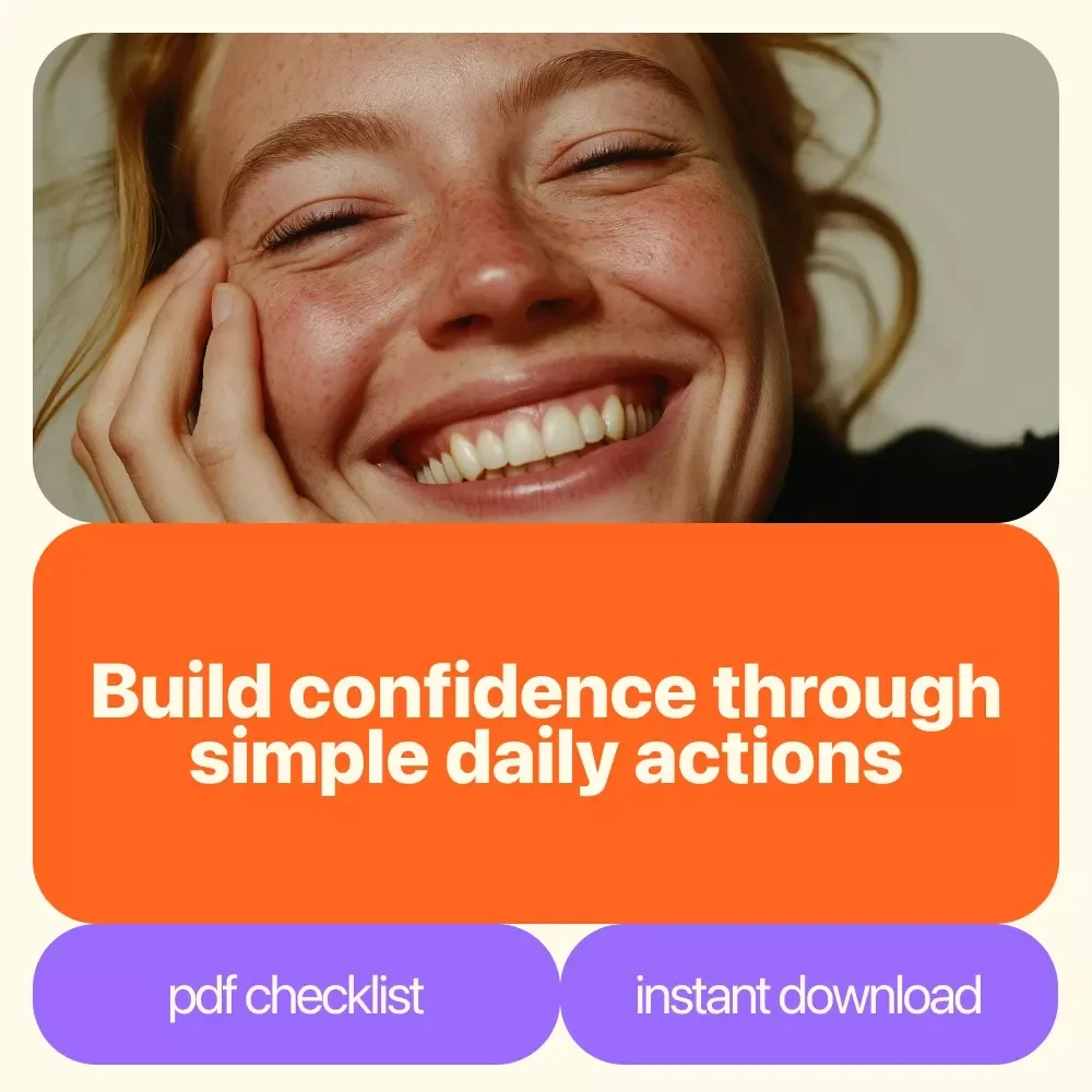 Your Ultimate Confidence Kickstart Checklist: Simple Steps to a Bold New You | Self Confidence Building Activities Digital Checklist