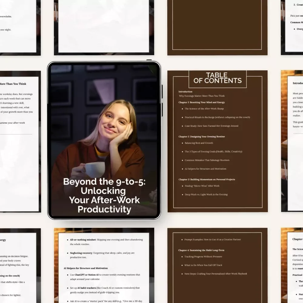 Beyond the 9-to-5: Unlocking Your After-Work Productivity - A Practical Guide to Evening Routines and Personal Growth