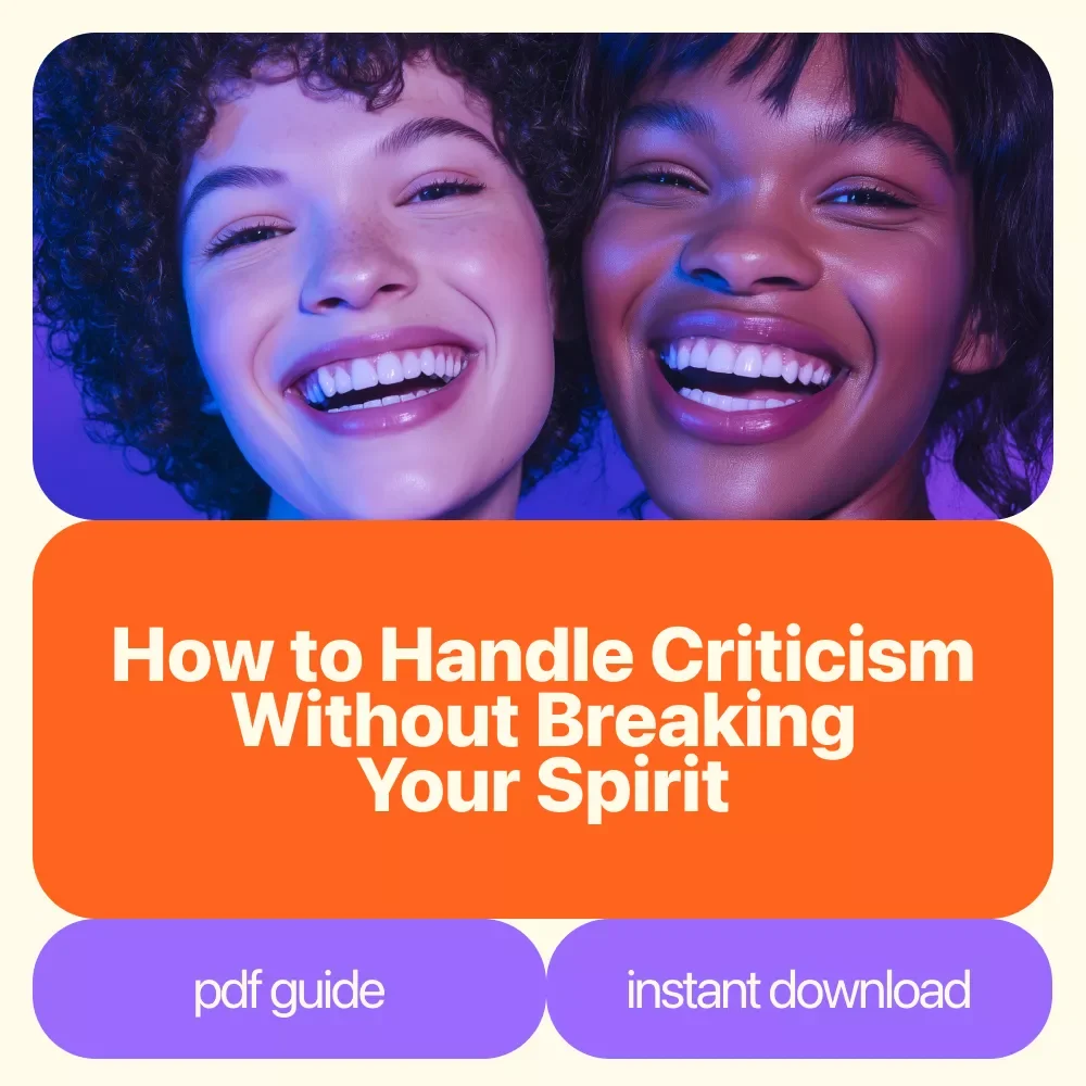The Confidence Shield: How to Handle Criticism Without Breaking Your Spirit | Practical Guide on How to Handle Criticism Without Losing Confidence