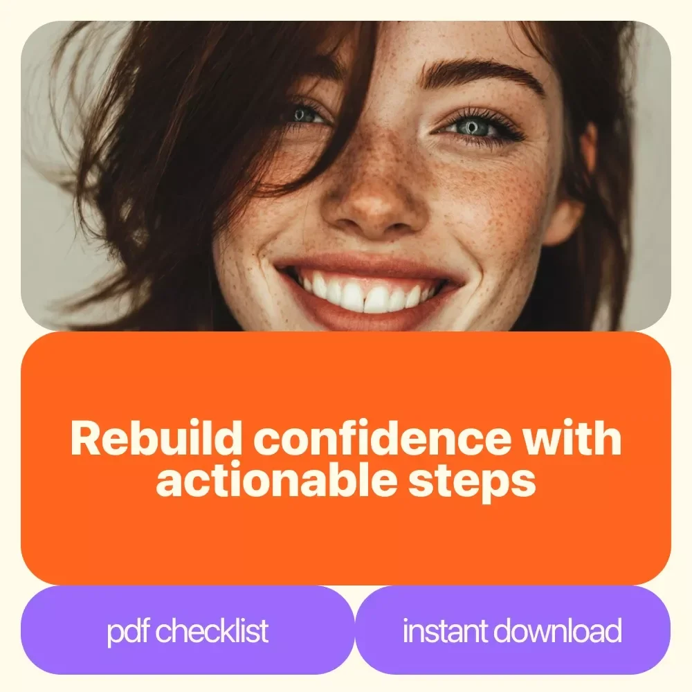 Confidence Reset Checklist: 10 Bold Steps to Rebuild Your Self-Belief | Digital Download