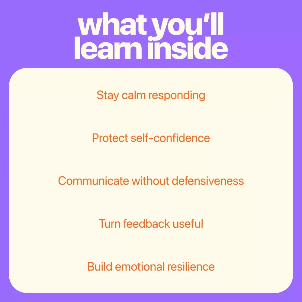 The Confidence Shield: How to Handle Criticism Without Breaking Your Spirit | Practical Guide on How to Handle Criticism Without Losing Confidence