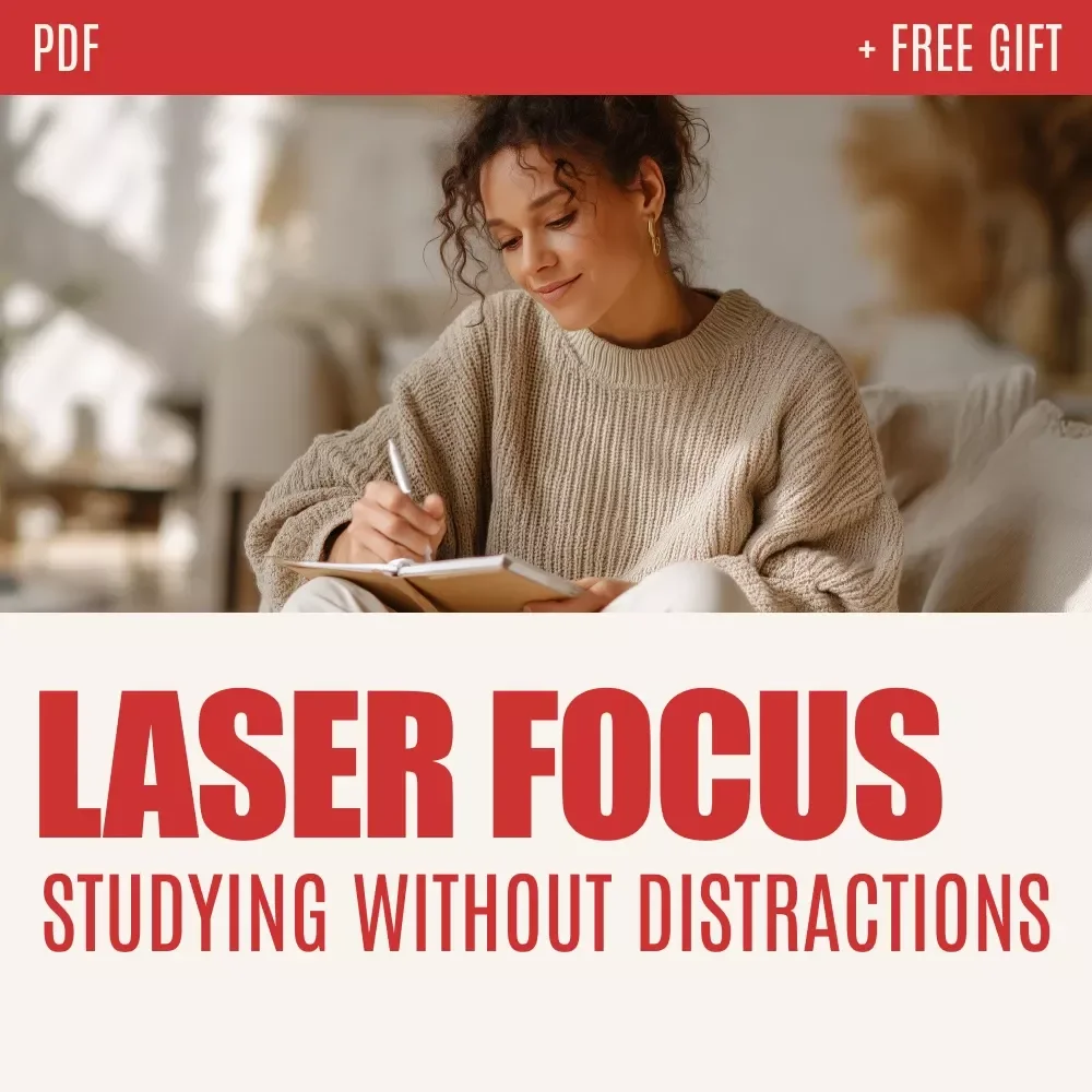 Laser Focus: The Smart Guide to Studying Without Distractions - Digital Download for Ultimate Focus, Productivity, and Learning