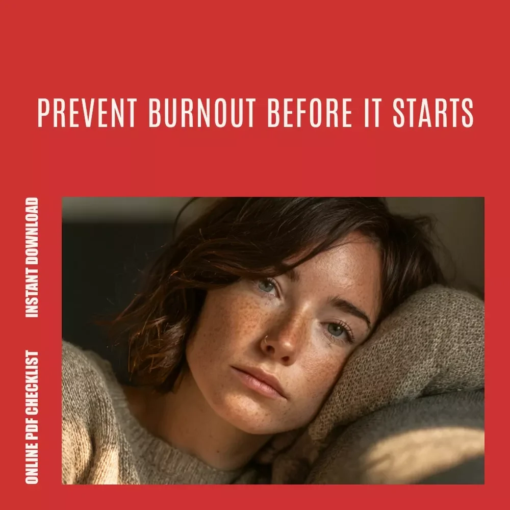 Your Burnout Recovery & Prevention Power Checklist | Digital Download to Understand the stages of burnout syndrome, Spot Stress Early, Restore Energy & Build Healthy Work-Life Balance