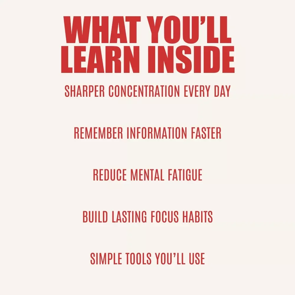 Sharp Mind: Mastering Focus & Memory for Everyday Success | How to Improve Focus and Memory Guide | Digital Download for Productivity, Learning & Mental Clarity