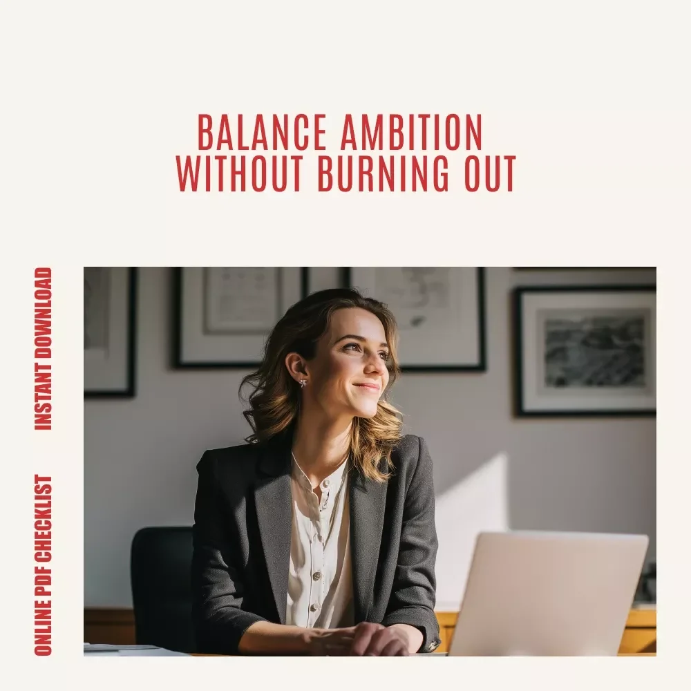The Anti-Toxic Productivity Checklist – Identify Signs of Toxic Productivity, Balance Work & Rest, Sustainable Success Digital Checklist