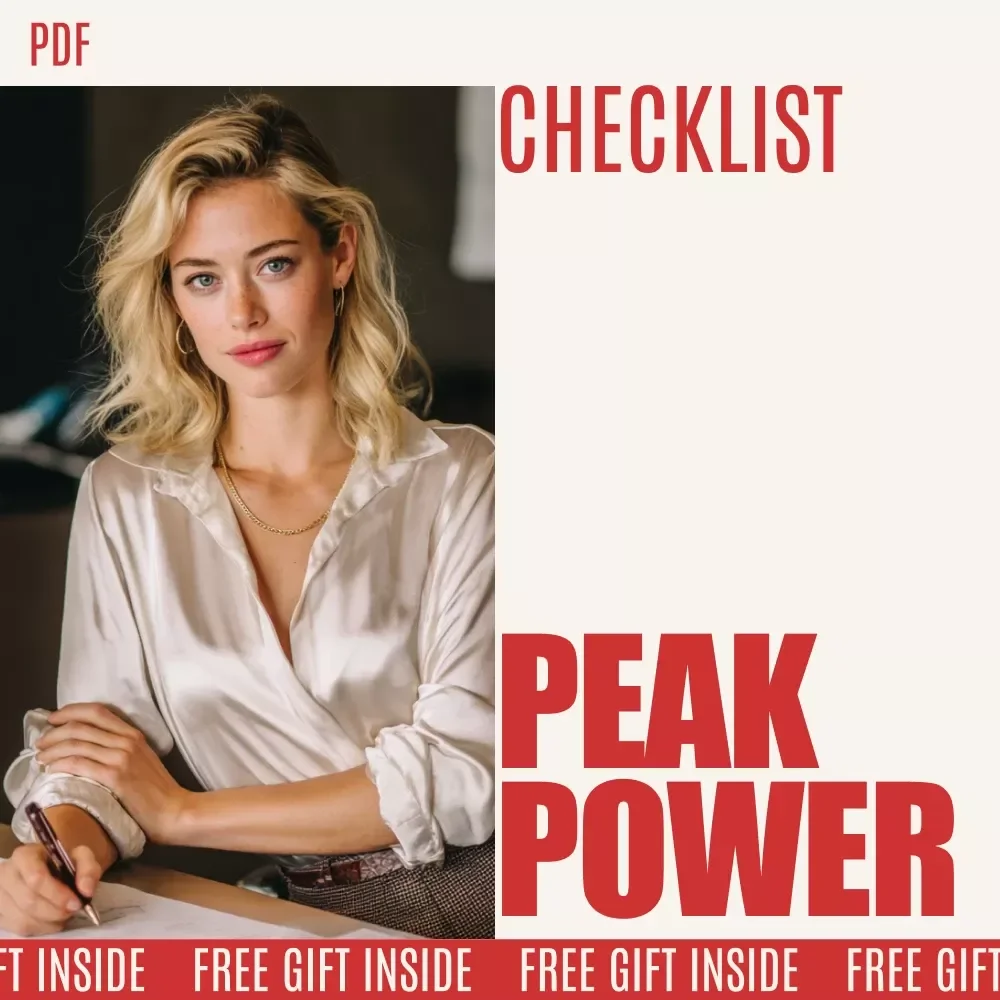 Peak Power Daily Checklist – How to Build a Daily Schedule Around Your Peak Hours for Focus, Productivity & Balance