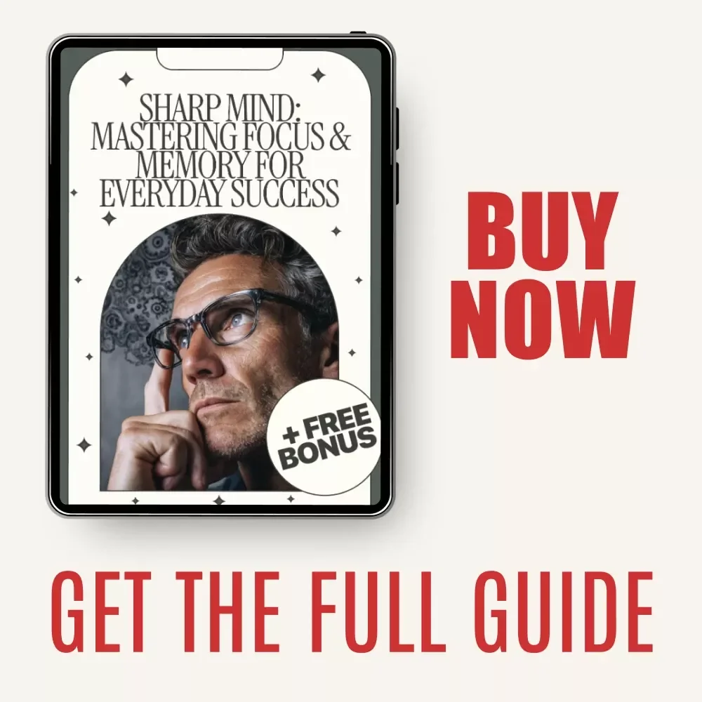 Sharp Mind: Mastering Focus & Memory for Everyday Success | How to Improve Focus and Memory Guide | Digital Download for Productivity, Learning & Mental Clarity