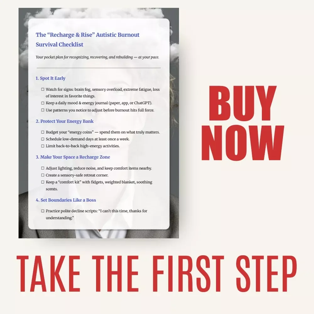 The “Recharge & Rise” Autistic Burnout Survival Checklist | Digital Download | Gentle Self-Care Guide Answering What Does Autistic Burnout Feel Like | Neurodivergent Energy & Recovery Tool