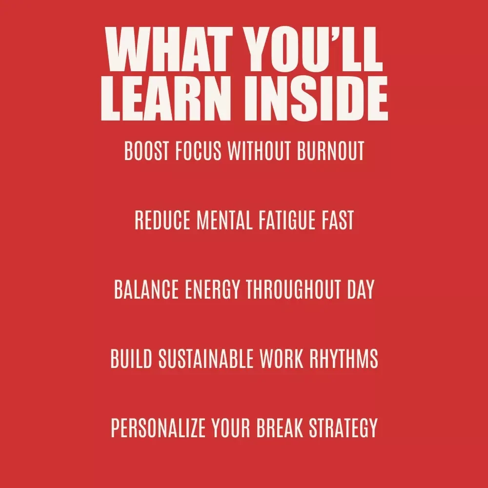Break Smart: Mastering Micro-Breaks vs. Longer Breaks for Focus, Energy, and Creativity | Productivity & Focus Guide for Work, Study, and Creative Flow