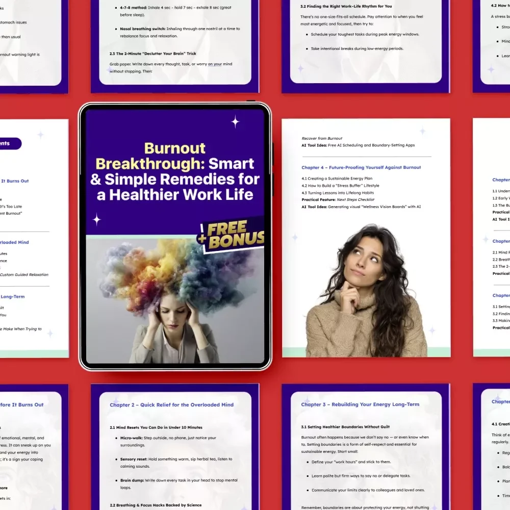 Burnout Breakthrough: Smart & Simple Remedies for a Healthier Work Life | Digital Guide for Job Burnout Remedies, Work Stress Relief, Productivity & Balance