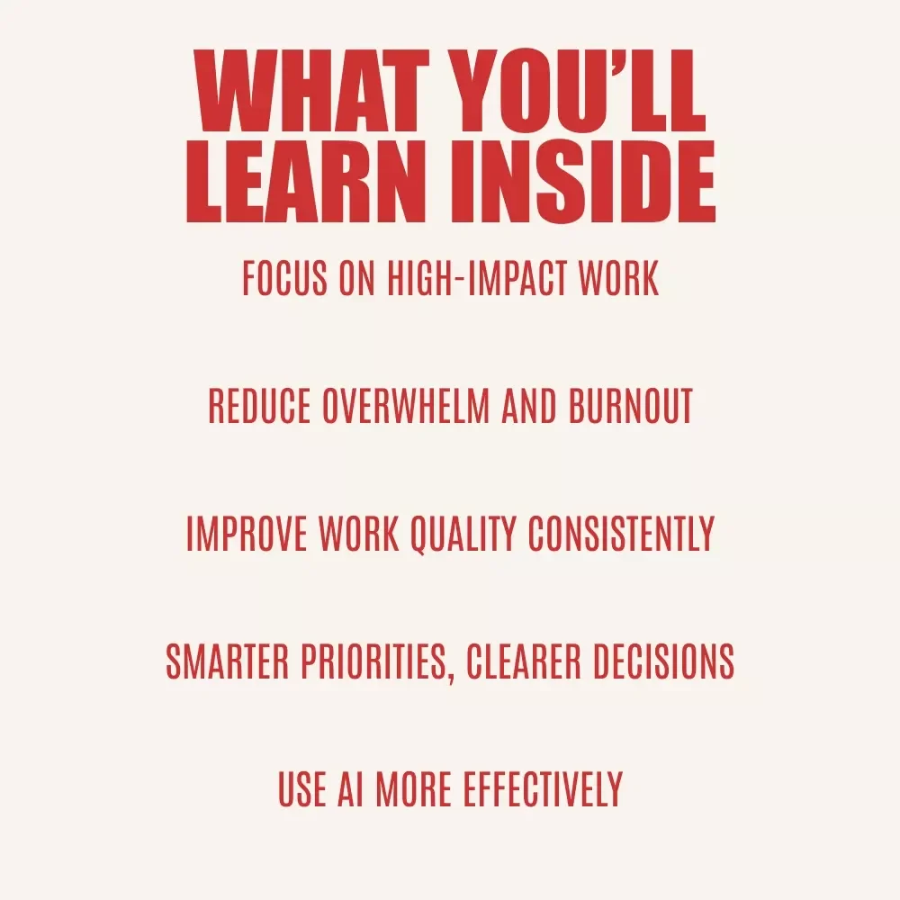 Less is More: Mastering Quality Over Quantity at Work | Ebook Guide on How to Prioritize Quality Over Quantity in Work