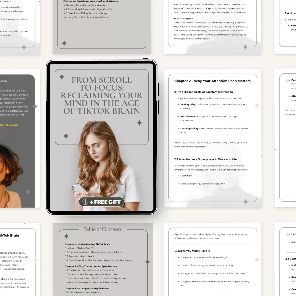 From Scroll to Focus: Reclaiming Your Mind in the Age of TikTok Brain | Focus, Attention Reset & Strategies to Combat 