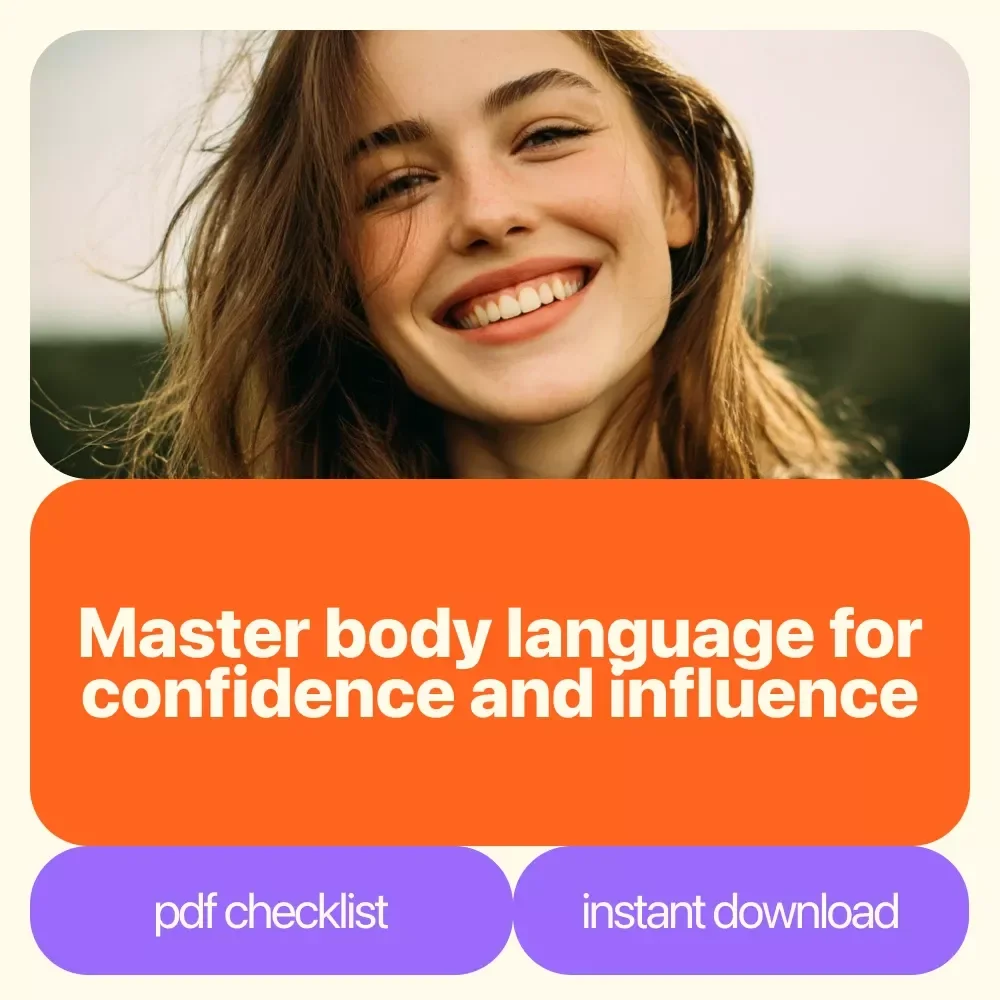 Confidence in Action: The Ultimate Body Language Checklist - Boost Your Presence & Influence