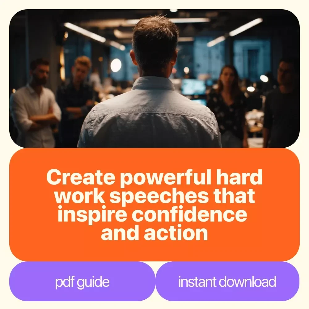 The Power of Perseverance: Crafting Hard Work Speeches That Inspire Action | Motivational Hard Work Speech eBook Guide