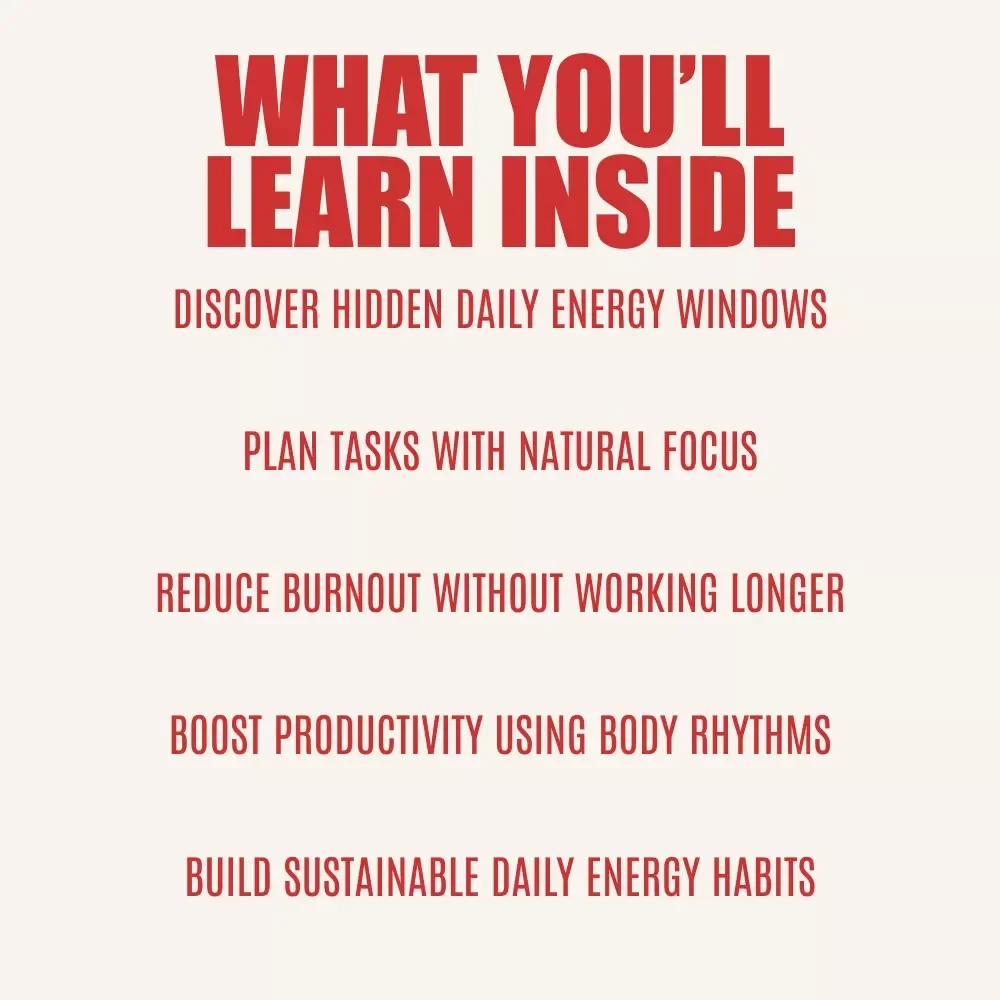 Double the Energy: How to Spot and Use Your Hidden Second Peak | Digital Guide to how to spot your “hidden” second peak & Build a Two-Peak Daily Rhythm