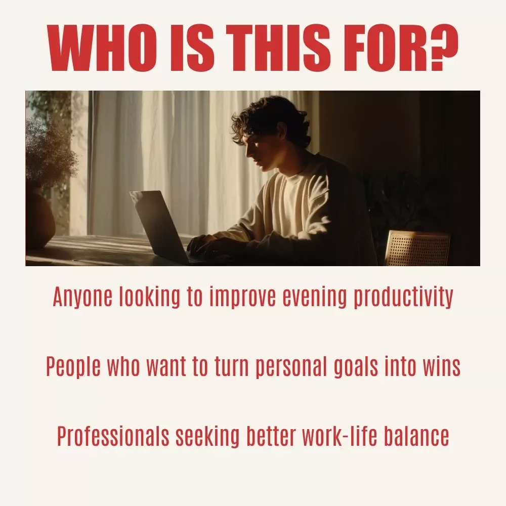 Evening Power-Up Checklist: Turn After-Work Hours into Wins | Productivity & Goal-Setting Guide