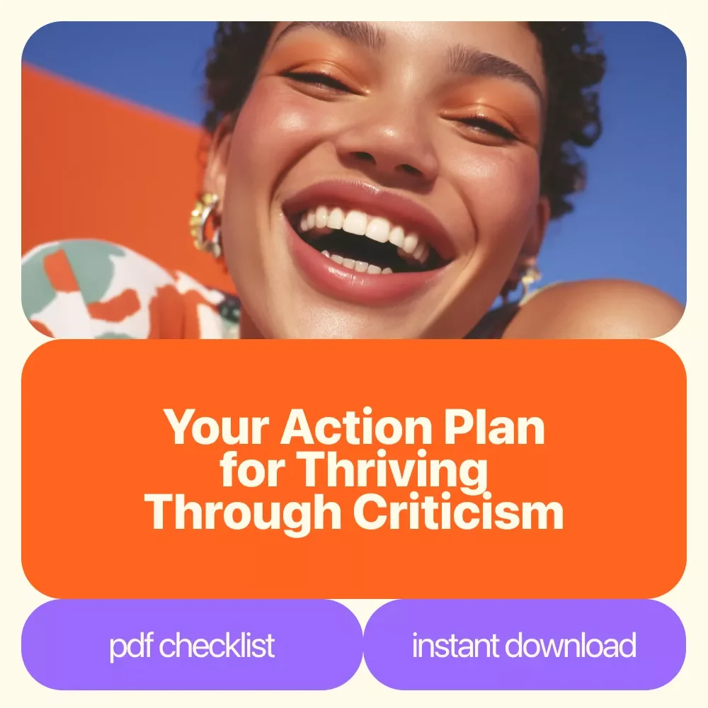 The Confidence Shield Toolkit: Your Action Plan for Thriving Through Criticism | Practical Checklist for How to Handle Criticism Without Losing Confidence