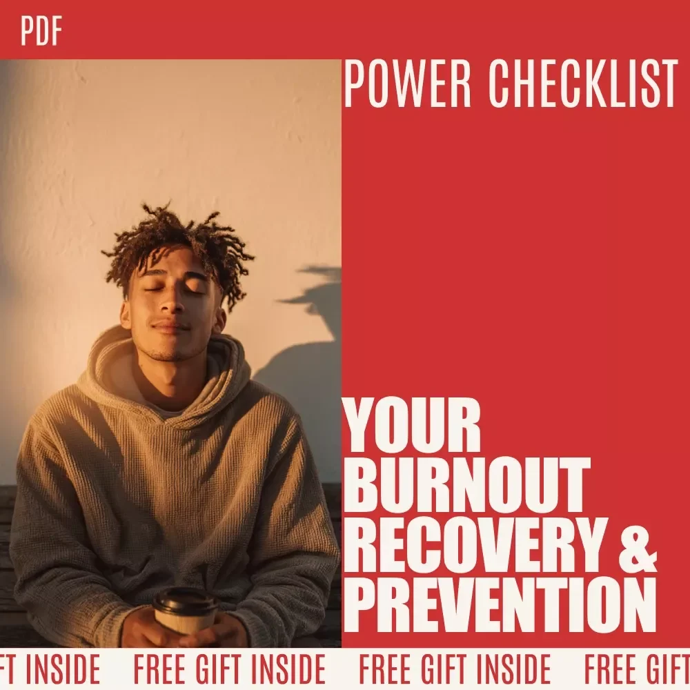 Your Burnout Recovery & Prevention Power Checklist | Digital Download to Understand the stages of burnout syndrome, Spot Stress Early, Restore Energy & Build Healthy Work-Life Balance