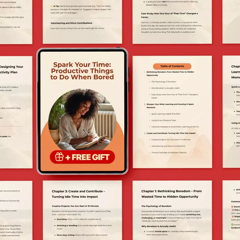 Spark Your Time: Productive Things to Do When Bored - Unlock Your Hidden Potential