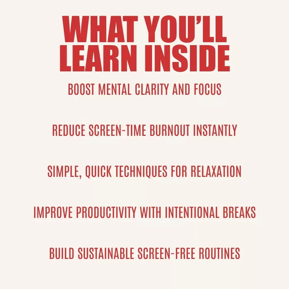 Screen-Free Seconds: Mastering Micro-Break Digital Detoxes - A Guide to Reclaiming Your Focus & Energy
