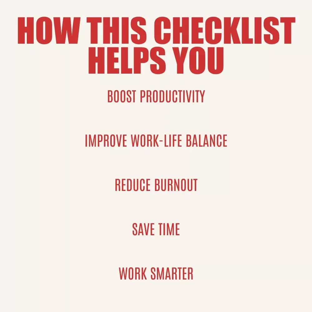 The Ultimate 4-Day Workweek Kickstart Checklist – How to Create Your Own Four-Day Workweek Plan