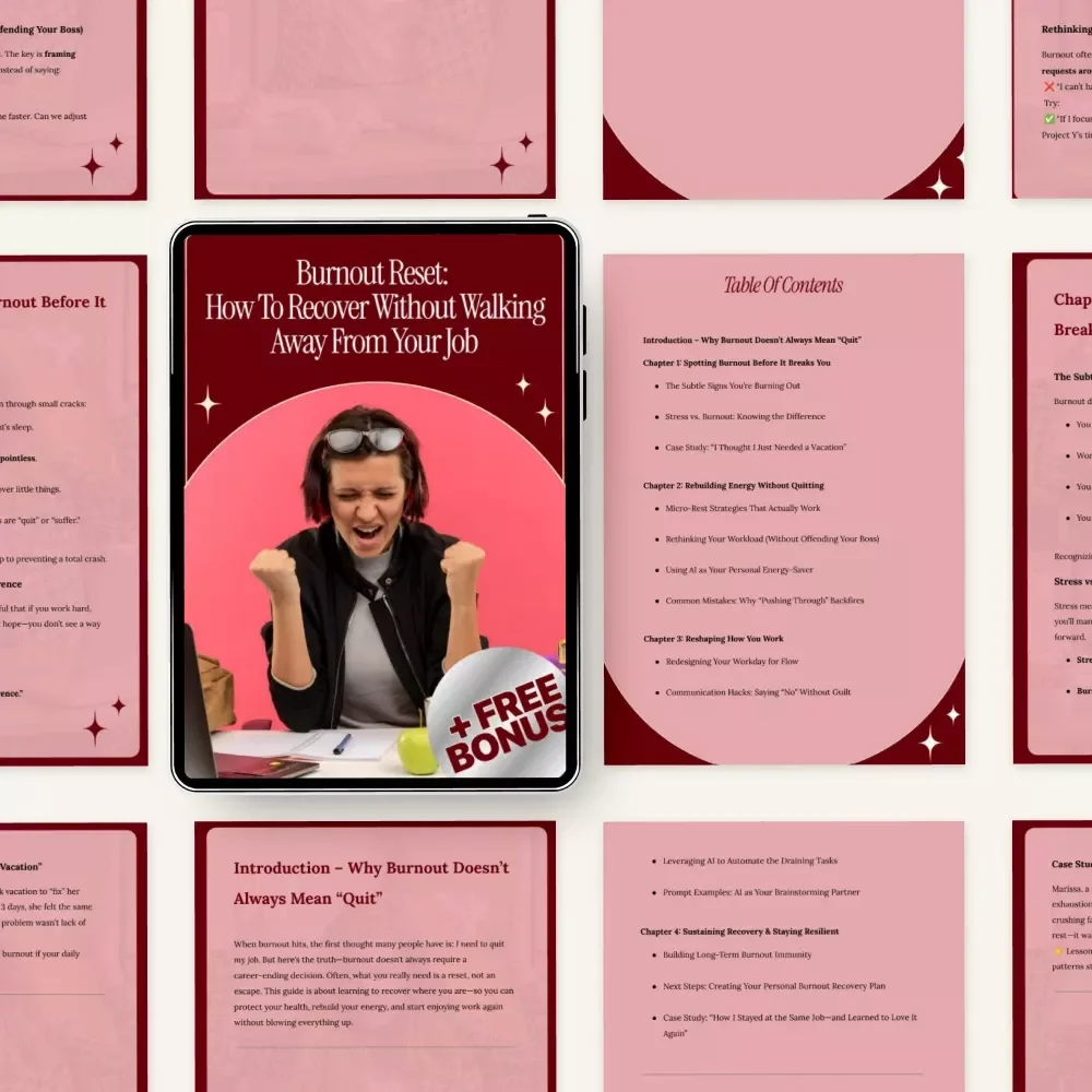 Burnout Reset: How to Recover Without Walking Away From Your Job - A Digital Guide to Prevent and Overcome Burnout with Practical Strategies