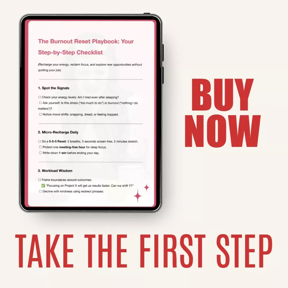 The Burnout Reset Playbook: Your Step-by-Step Checklist for Overcoming Stress and Restoring Balance