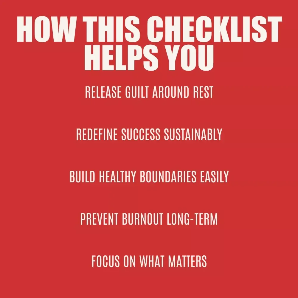 The Anti-Toxic Productivity Checklist: Reclaim Your Time, Energy & Sanity | Simple Guide on how to stop toxic productivity, Balance Your Life & Beat Burnout