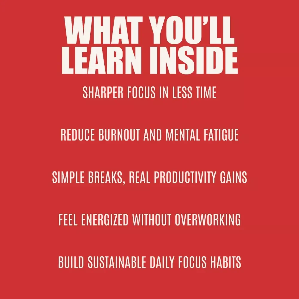 The Power of Pausing: How Micro-Breaks Boost Focus and Energy | Productivity eBook on how micro-breaks improve focus