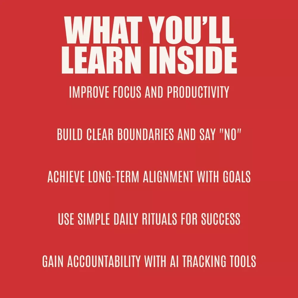 Focused & Unstoppable: A Simple Guide to Saying No to Distractions - eBook Download for Productivity and Focus