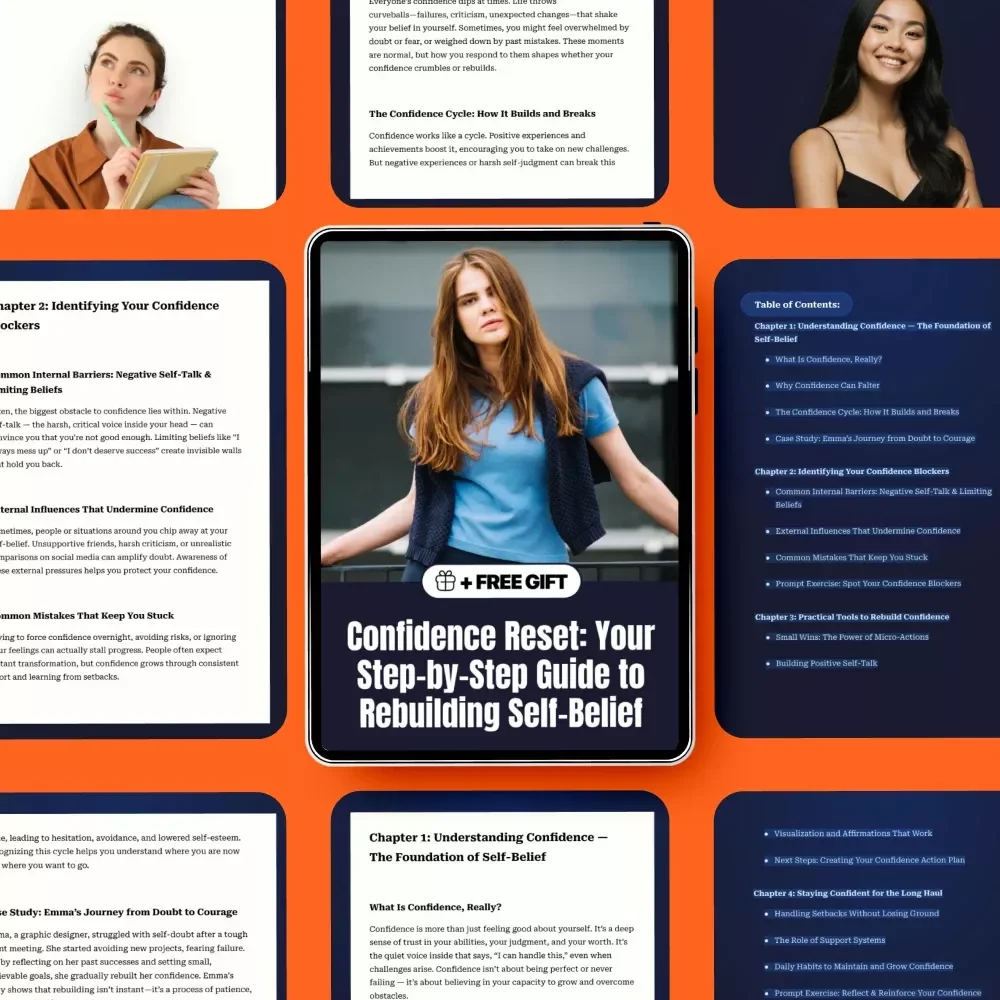 Confidence Reset: Your Step-by-Step Guide to Rebuilding Self-Belief - Digital Download for Boosting Confidence