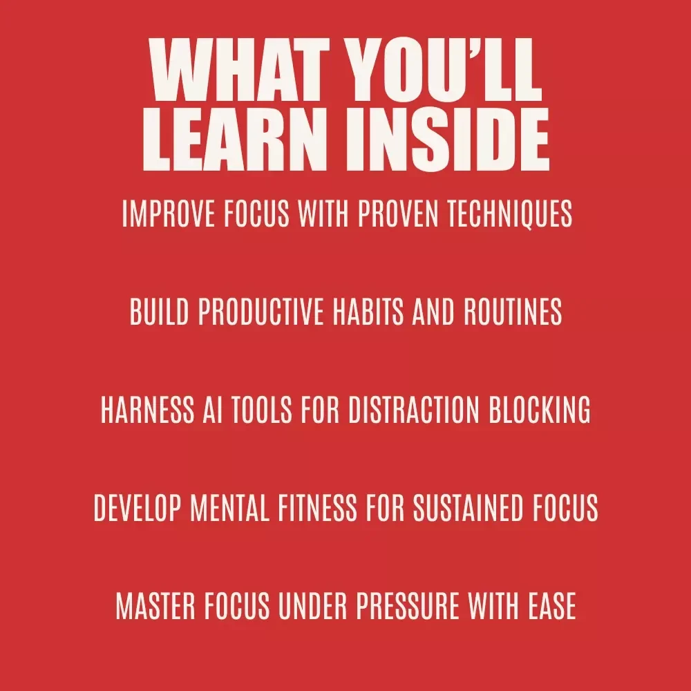Laser Mind: A Practical Guide to Sharpening Your Focus - eBook, Digital Download for Boosting Productivity