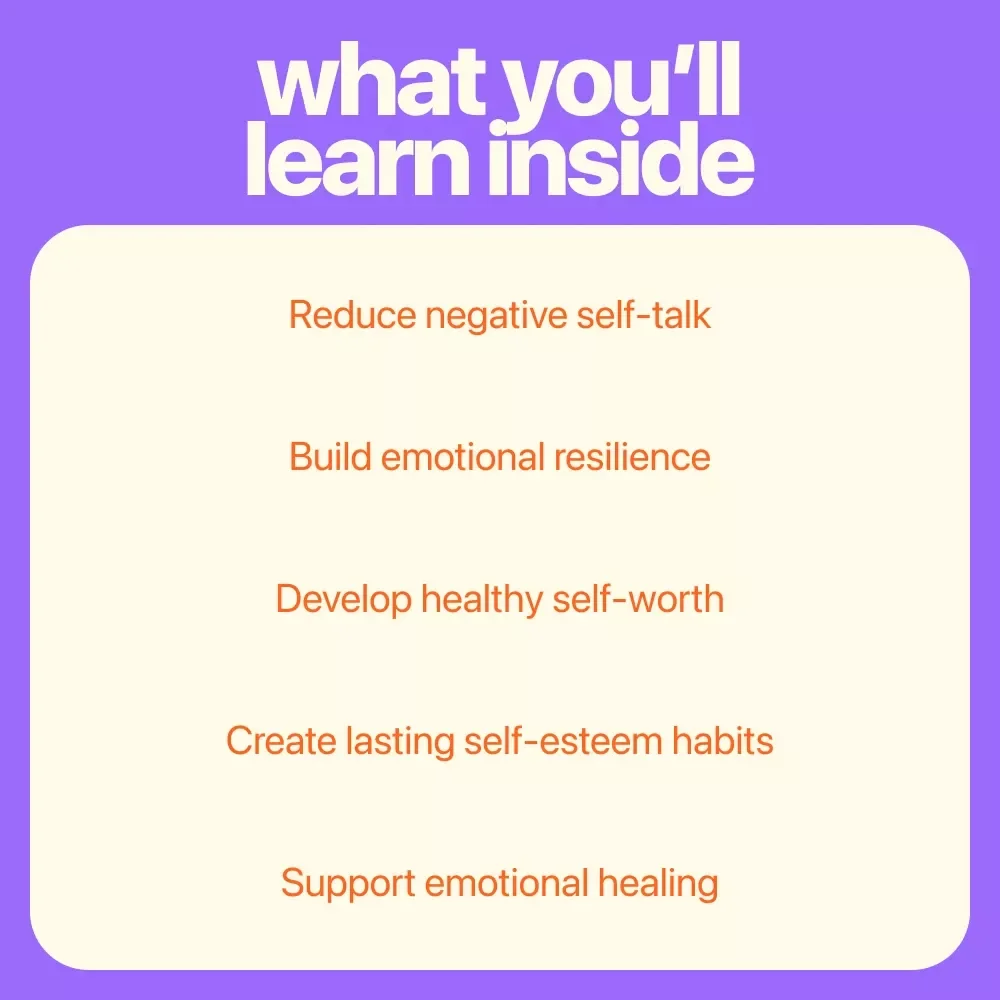 Boost Your Worth: Practical Self-Esteem Therapy Activities for Adults | Guided Workbook for Confidence, Healing & Personal Growth