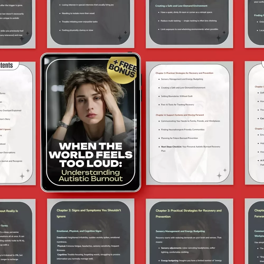 When the World Feels Too Loud: Understanding Autistic Burnout | A Compassionate Guide Answering What Does Autistic Burnout Feel Like | Neurodivergent Support, Recovery Strategies, Digital Download