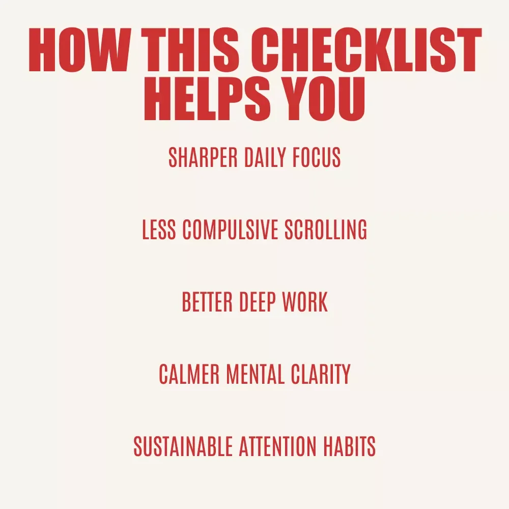 The Ultimate “Focus Reset” Checklist: Your Step-by-Step Guide to Beating TikTok Brain | Attention Reset & Strategies to Combat 