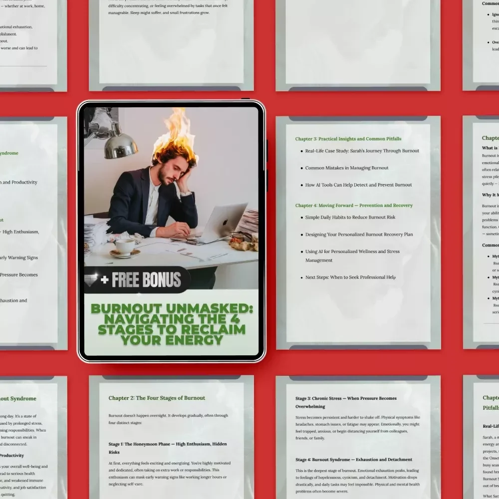 Burnout Unmasked: Navigating the 4 Stages to Reclaim Your Energy | Practical Guide to the Stages of Burnout Syndrome, Stress Recovery & Sustainable Wellness