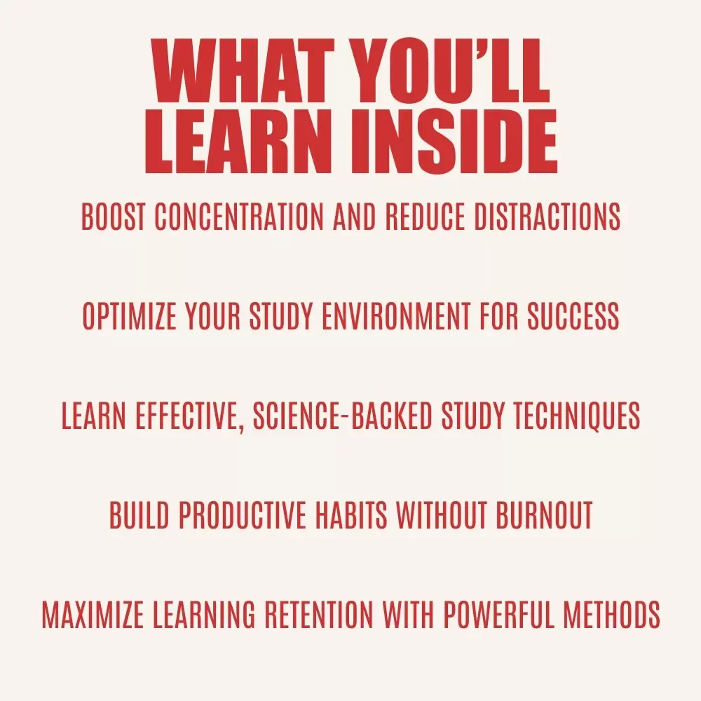 Laser Focus: The Smart Guide to Studying Without Distractions - Digital Download for Ultimate Focus, Productivity, and Learning