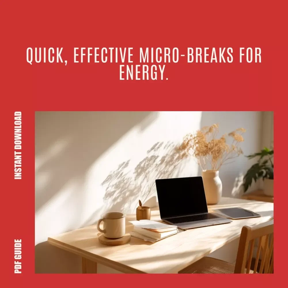 Recharge in Minutes: Your Daily Micro-Break Planner to Restore Energy - The Ultimate Guide for Boosting Focus and Vitality
