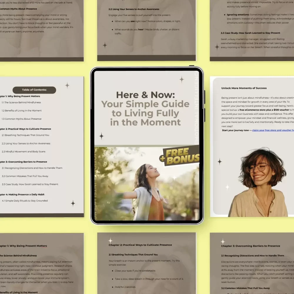 Here & Now: Your Simple Guide to Living Fully in the Moment | A Practical Mindfulness Guide On How To Be More Present In The Moment