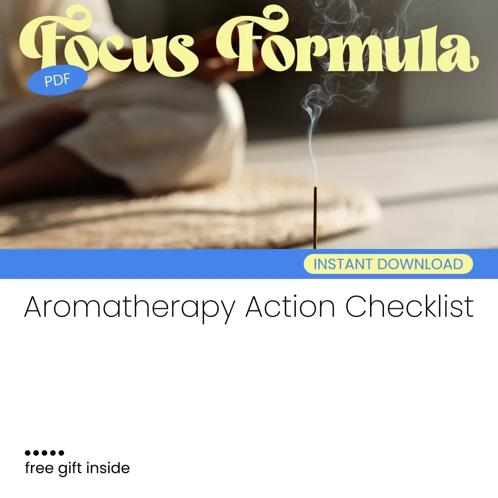 The Focus Formula: Your Aromatherapy Action Checklist | How to Use Aromatherapy to Enhance Focus | Digital Download