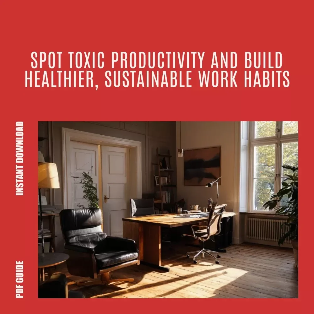 When Hustle Hurts: How to Spot and Stop Toxic Productivity | Digital Guide for Burnout Recovery, Balance & Sustainable Success