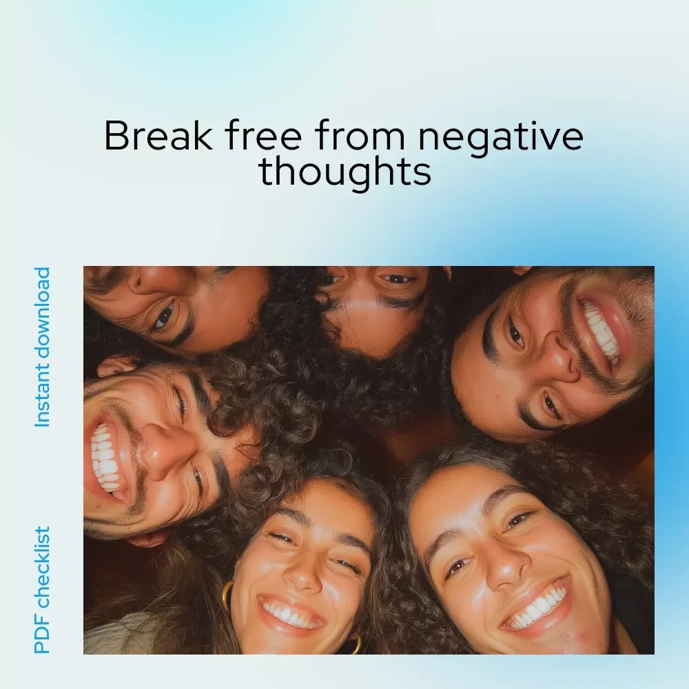 The Mind Reset Checklist: 10 Quick Steps to Crush Negative Thoughts | Instant Download | Mental Wellness Tool for How to Overcome Negative Thoughts Effectively | Printable Mindset Reset Guide