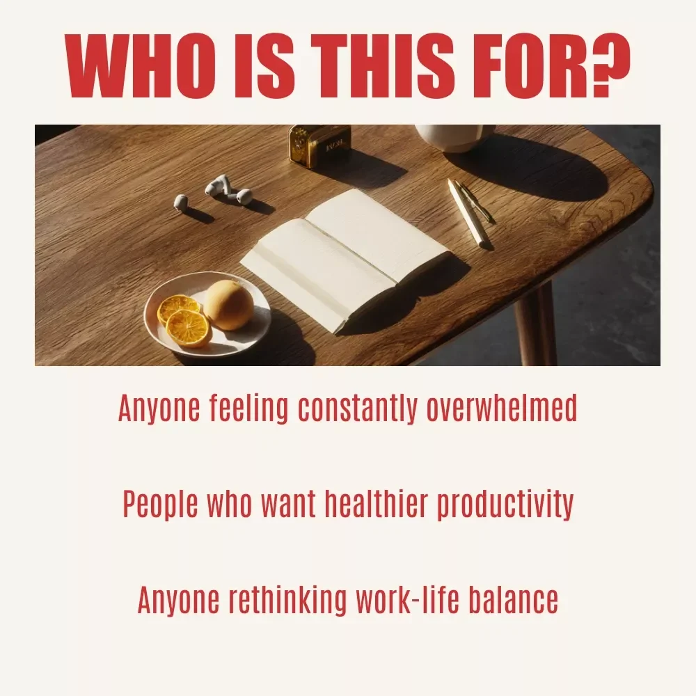 The “Beat Toxic Productivity” Checklist – A Gentle Guide on how to spot toxic productivity in your routine, Set Healthier Work Boundaries & Reclaim Balance