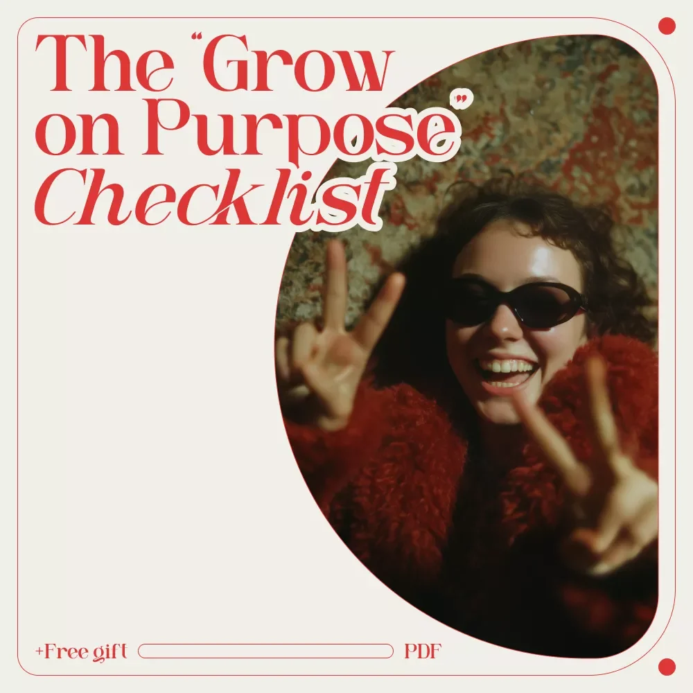 The “Grow on Purpose” Personal Growth Checklist – Daily Habit Tracker for Practical Habits for Personal Growth, Simple Self-Improvement Action Plan