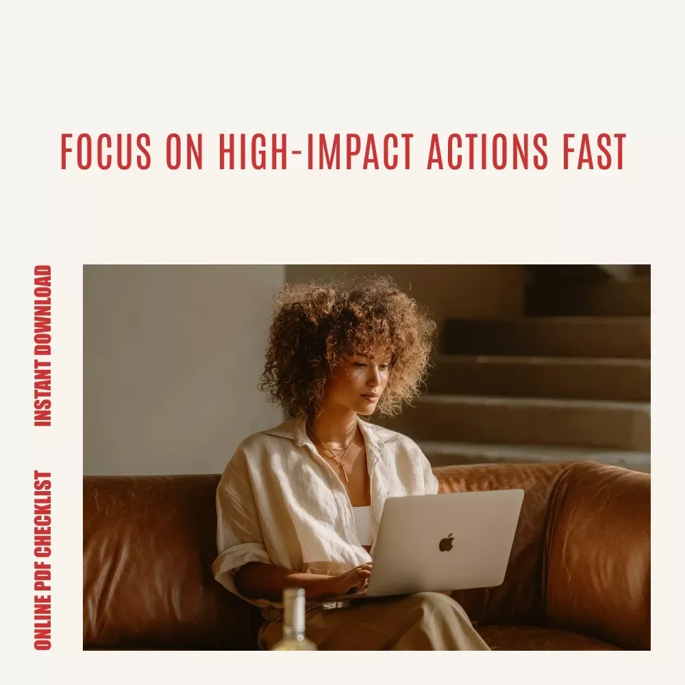 The 80/20 Action Checklist: Master Pareto Power in Minutes | Pareto Chart Checklist for Productivity, Business Focus & Smart Decision-Making