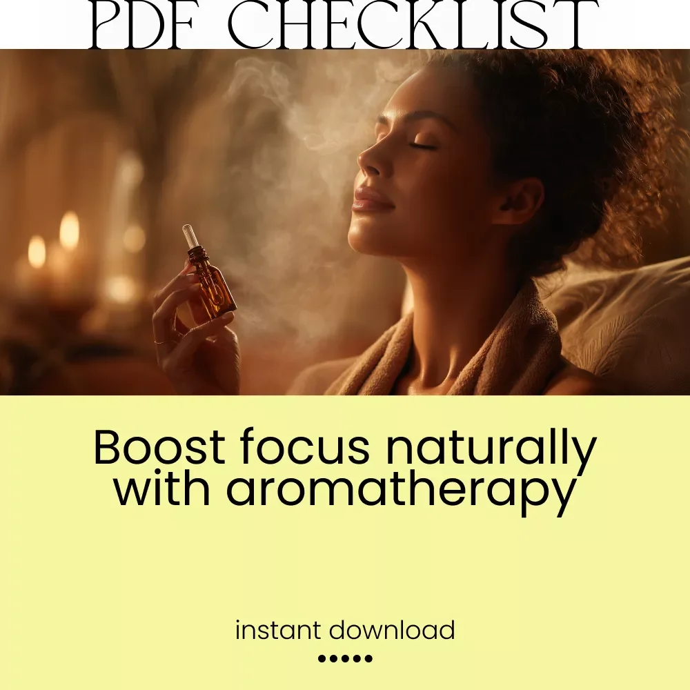 The Focus Formula: Your Aromatherapy Action Checklist | How to Use Aromatherapy to Enhance Focus | Digital Download