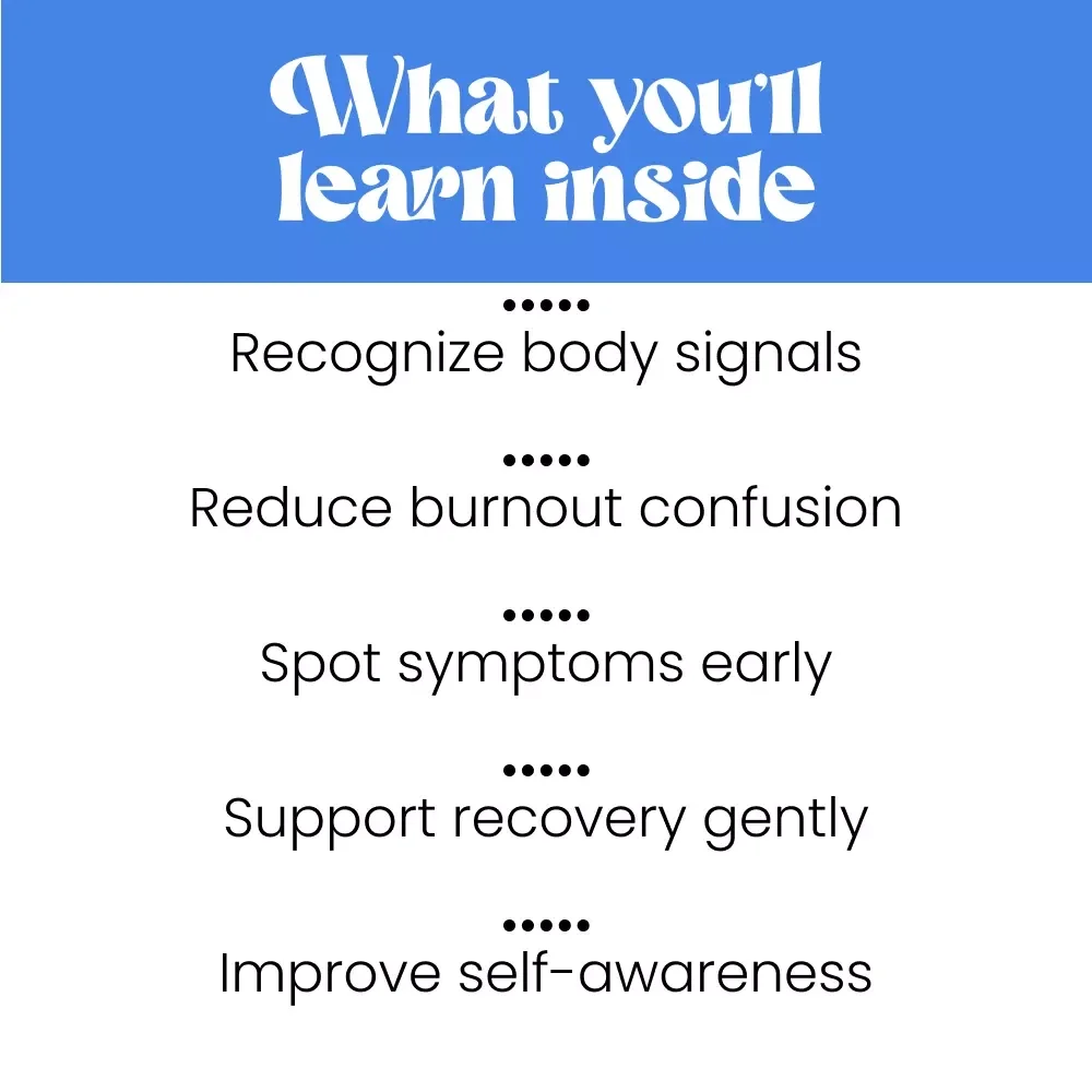 Burnout Unmasked: Understanding Your Body’s SOS Signals – Practical Guide to the Physical Symptoms of Burnout, Stress Awareness & Recovery Support