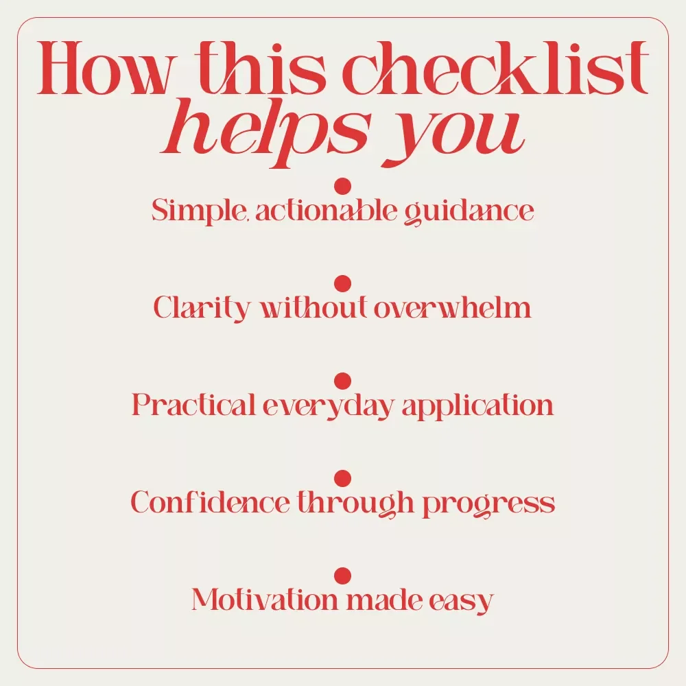 The “Parent Power” Motivation Checklist – A Simple Daily Action Plan for Busy Moms & Dads